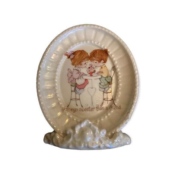 Vintage Precious Moments “Nothing Sweater Than A Friend” Porcelain - Picture 1 of 3